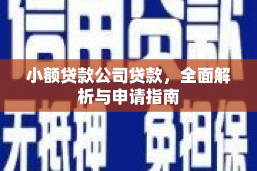 桓台小额贷款公司贷款，全面解析与申请指南