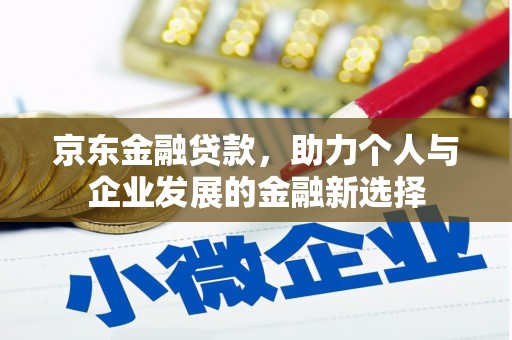 桓台京东金融贷款，助力个人与企业发展的金融新选择