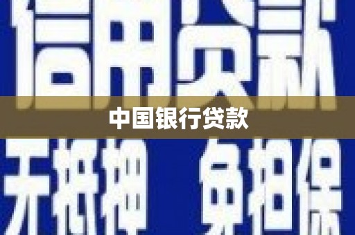 桓台中国银行贷款