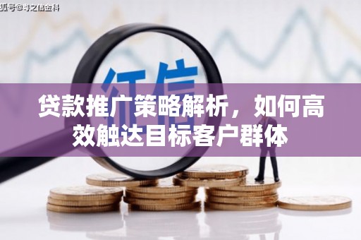 桓台贷款推广策略解析，如何高效触达目标客户群体
