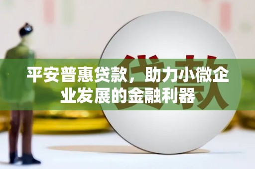 桓台平安普惠贷款，助力小微企业发展的金融利器