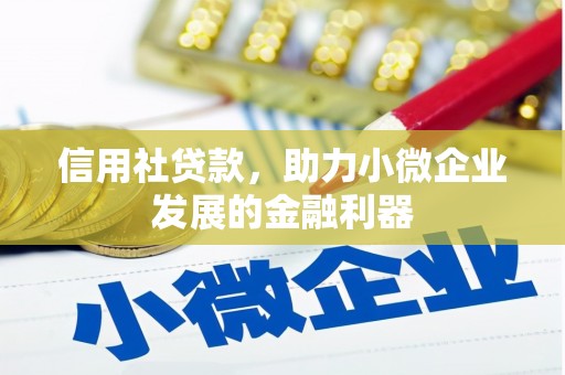 桓台信用社贷款，助力小微企业发展的金融利器
