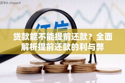 桓台贷款能不能提前还款？全面解析提前还款的利与弊