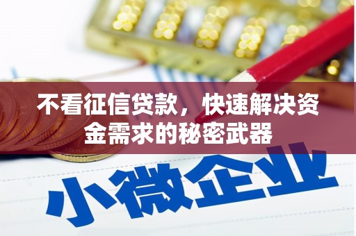 桓台不看征信贷款，快速解决资金需求的秘密武器