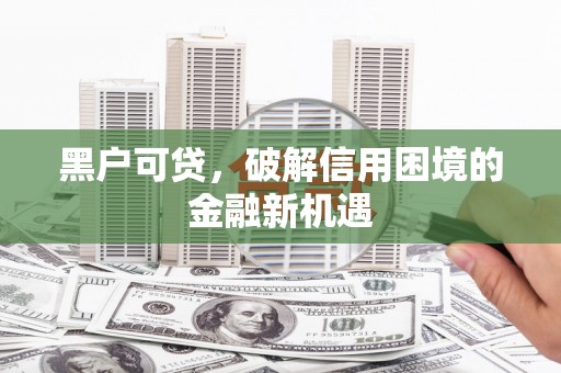 桓台黑户可贷，破解信用困境的金融新机遇